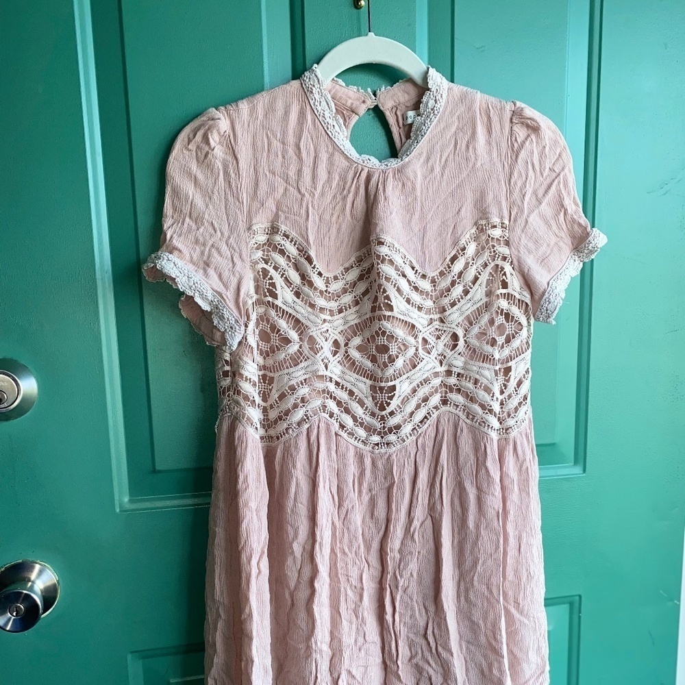 Girls Paper Crane size large lace detail dress